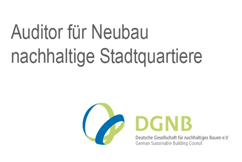 Als einer der ersten Auditoren für Stadtquartiere wird Maik W. Neumann von der DGNB zugelassen.